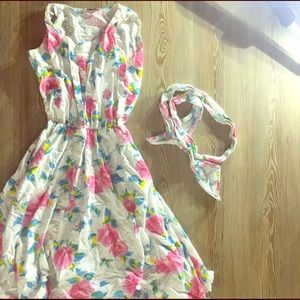 Vintage Gloria Vanderbilt  beachwear  floral dress